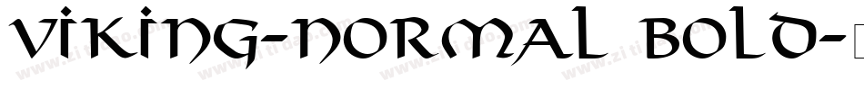 Viking-Normal Bold字体转换